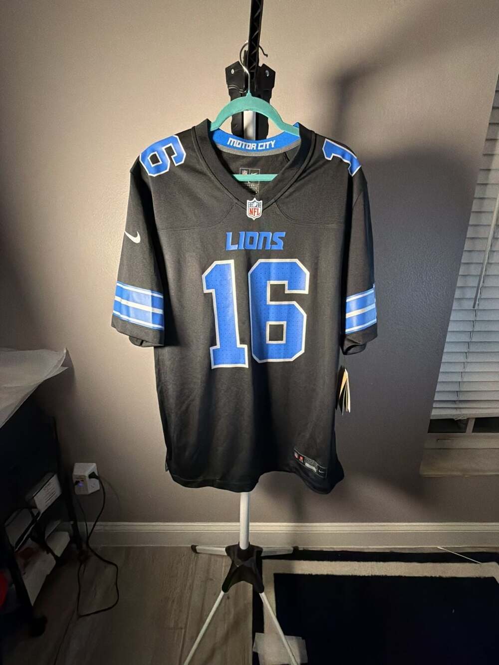 Detroit Lions NFL Nike Engineered #16 Jared Goff Alternate Game Jersey L